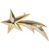 MagicHome OzdobaVianoce, 1 ks, 23 cm, kométa, zlatá, na vianočný stromček MagicHome OzdobaVianoce, 1 ks, 23 cm, kométa, zlatá, na vianočný stromček