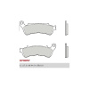 Predné brzdové doštičky / obloženie Brembo Honda 1000 CBF ST ABS 2009 - směs LA Predné brzdové doštičky / obloženie Brembo Honda 1000 CBF ST ABS 2009 - směs LA