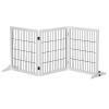PAWHUT Trojdielna drevená zábrana pre psov 185 x 71 x 36 cm biela PAWHUT Trojdielna drevená zábrana pre psov 185 x 71 x 36 cm biela