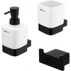Nimco KIBO černá Sada koupelnových doplňků Černá, Ki-set-31K-T-90 Ki-set-31K-T-90 Nimco KIBO černá Sada koupelnových doplňků Černá, Ki-set-31K-T-90 Ki-set-31K-T-90