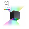 LED nástěnné svítidlo RGBW | DC24V | 12W | IP65 | RGB+2700K | LED nástěnné svítidlo RGBW | DC24V | 12W | IP65 | RGB+2700K |