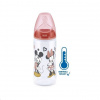 NUK Dojčenská fľaša na učenie NUK Disney Mickey s kontrolou teploty 300 ml červená NUK Dojčenská fľaša na učenie NUK Disney Mickey s kontrolou teploty 300 ml červená