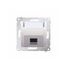 Kryt zásuvky 1x RJ45/RJ12 Simon 54 premium šikmý béžový Kryt zásuvky 1x RJ45/RJ12 Simon 54 premium šikmý béžový
