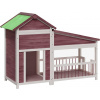 vidaXL Koterec pre psa mocha káva 143 x 60,5 x 109 cm vidaXL Koterec pre psa mocha káva 143 x 60,5 x 109 cm