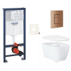Siko Závěsný WC set do lehkých stěn / předstěnová montáž GROHE Essence GRSESSCDL0 Siko Závěsný WC set do lehkých stěn / předstěnová montáž GROHE Essence GRSESSCDL0