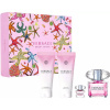 Versace Bright Crystal EDT 90 ml + EDT 5 ml + telové mlieko 100 ml + sprchový gél 100 ml darčeková sada Versace Bright Crystal EDT 90 ml + EDT 5 ml + telové mlieko 100 ml + sprchový gél 100 ml darčeková sada