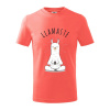Yoga Llamaste - Tričko detské bavlnené - 104-110cm / 3-4 roky ( Korálová ) Yoga Llamaste - Tričko detské bavlnené - 104-110cm / 3-4 roky ( Korálová )