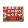 Bigjigs Toys Vkladacie puzzle autobus so zvieratkami Bigjigs Toys Vkladacie puzzle autobus so zvieratkami