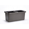 Plastia Truhlík samozavlažovací Berberis DUO plastový antracitový - 80x39x35cm Plastia Truhlík samozavlažovací Berberis DUO plastový antracitový - 80x39x35cm