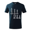 Šachové figúrky kreslené - Tričko detské bavlnené - 158 cm/12 rokov ( Tmavomodrá (veľmi tmavá - skoro čierna) ) Šachové figúrky kreslené - Tričko detské bavlnené - 158 cm/12 rokov ( Tmavomodrá (veľmi tmavá - skoro čierna) )