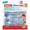 Háčiky s lepiacim prúžkom Powerstrips® 58813, priehľadná, veľké, TESA Háčiky s lepiacim prúžkom Powerstrips® 58813, priehľadná, veľké, TESA