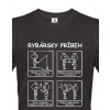 Pánské Tričko s potlačou Rybársky príbeh, Barva Černá, Velikost 2XL Bezvatriko.cz 0304 - DTF/DTG Pánské Tričko s potlačou Rybársky príbeh, Barva Černá, Velikost 2XL Bezvatriko.cz 0304 - DTF/DTG