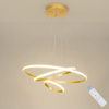 ZÁVESNÁ LAMPA ZLATÁ LUSTER LED MODERNÁ DO OBÝVAČKY S DIAĽKOVÝM OVLÁDANÍM 8700LM 40W ZÁVESNÁ LAMPA ZLATÁ LUSTER LED MODERNÁ DO OBÝVAČKY S DIAĽKOVÝM OVLÁDANÍM 8700LM 40W