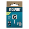 NOVUS tenké, ploché drôtené sponky typ G, 11/8 mm, 1200 ks NOVUS tenké, ploché drôtené sponky typ G, 11/8 mm, 1200 ks