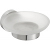 Sapho X-ROUND mydlenička, mliečne sklo, chróm XR803 Sapho X-ROUND mydlenička, mliečne sklo, chróm XR803