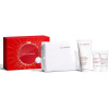 Clarins Body Hydration Clarins Moisture-Rich Body Lotion výživné telové mlieko 200 ml + Clarins Exfoliating Body Scrub for Smooth Skin krémový peeling s exfoliačným účinkom 30 ml + Clarins Hand and Na Clarins Body Hydration Clarins Moisture-Rich Body Lotion výživné telové mlieko 200 ml + Clarins Exfoliating Body Scrub for Smooth Skin krémový peeling s exfoliačným účinkom 30 ml + Clarins Hand and Na