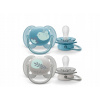 Avent Philips šidítko Ultrasoft Premium Zvířátko 2 ks sivá/modrá Avent Philips šidítko Ultrasoft Premium Zvířátko 2 ks sivá/modrá