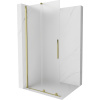 Mexen Velar posuvná sprchová stena Walk-in 100 x 200 cm, mrazené sklo 8 mm, zlatá - 871-100-000-33-50 Mexen Velar posuvná sprchová stena Walk-in 100 x 200 cm, mrazené sklo 8 mm, zlatá - 871-100-000-33-50