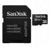 Paměťová karta Sandisk microSDHC 32 GB class 4, s adaptérem Paměťová karta Sandisk microSDHC 32 GB class 4, s adaptérem
