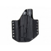 Vnější kydex pouzdro pro Glock 17 + TLR-7A, pravé, plný swtg, černé, průvlek 45 mm, RH Holsters Vnější kydex pouzdro pro Glock 17 + TLR-7A, pravé, plný swtg, černé, průvlek 45 mm, RH Holsters