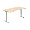 Hobis Pracovný stôl Motion Ergo, PO, 2S, 180x70,5-120,5x90 cm, agát/sivá Hobis Pracovný stôl Motion Ergo, PO, 2S, 180x70,5-120,5x90 cm, agát/sivá