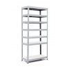 Policový regál Trestles RH 2200x1000x500, nosnosť 1750 kg, 7 políc Farba: sivá, Typ police: biela HDF 5 mm Policový regál Trestles RH 2200x1000x500, nosnosť 1750 kg, 7 políc Farba: sivá, Typ police: biela HDF 5 mm