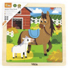 Viga Drevené puzzle Koníky, 9 dielikov Viga Drevené puzzle Koníky, 9 dielikov