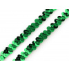 Flitrový prámik šírka 10 mm elastický zelená 1m Flitrový prámik šírka 10 mm elastický zelená 1m