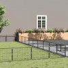 zahrada-XL Koterec pre psov čierny 100 m² oceľ 3082197 zahrada-XL Koterec pre psov čierny 100 m² oceľ 3082197