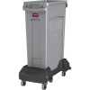 Nádoba na odpad SLIM JIM® ,s plastovým vozíkom Rubbermaid Nádoba na odpad SLIM JIM® ,s plastovým vozíkom Rubbermaid
