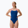 Dámske jednodielne plavky Speedo FL Solid Flyback 2.0 aegean denim/flare pink Dámske jednodielne plavky Speedo FL Solid Flyback 2.0 aegean denim/flare pink