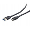 Gembird CCP-USB3-AMCM-1M USB 3.0 AM na Type-C (AM/CM), 1m, černý Gembird CCP-USB3-AMCM-1M USB 3.0 AM na Type-C (AM/CM), 1m, černý