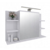 Závesná kúpeľňová skrinka Better Home biela matná so zrkadlom LED 80x50 cm Závesná kúpeľňová skrinka Better Home biela matná so zrkadlom LED 80x50 cm