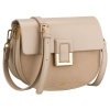 Béžová dámska kabelka v tvare podkovy s magnetickým klipom - Peterson Béžová dámska kabelka v tvare podkovy s magnetickým klipom - Peterson
