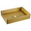 Sapho AURUM nerezové umývadlo 50x35,2cm, vrátane výpuste, zlato mat AU203 Sapho AURUM nerezové umývadlo 50x35,2cm, vrátane výpuste, zlato mat AU203