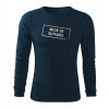DRAGOWA Fit-T tričko s dlhým rukávom made in slovakia, tmavomodrá 160g/m2 - XXL DRAGOWA Fit-T tričko s dlhým rukávom made in slovakia, tmavomodrá 160g/m2 - XXL