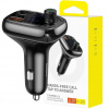 Baseus FM vysielač S-13 Bluetooth 5.0 USB-C PD QC 3.0 nabíjačka, čierna Baseus FM vysielač S-13 Bluetooth 5.0 USB-C PD QC 3.0 nabíjačka, čierna