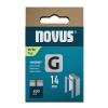 NOVUS tenké, ploché drôtené sponky typ G, 11/14 mm, 600 ks NOVUS tenké, ploché drôtené sponky typ G, 11/14 mm, 600 ks