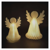 EMOS Vianočné papierové anjeli so stojanom, 2 ks, 28/38 cm, vnútorné EMOS Vianočné papierové anjeli so stojanom, 2 ks, 28/38 cm, vnútorné