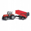 Traktor Bruder Massey Ferguson 7480 s prívesom Traktor Bruder Massey Ferguson 7480 s prívesom