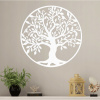 Závesná dekorácia na stenu - strom života 140 cm HDF - Biela Závesná dekorácia na stenu - strom života 140 cm HDF - Biela