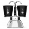 Moka kanvička Bialetti Mini Express 2 šálky + šálky Čierna Moka kanvička Bialetti Mini Express 2 šálky + šálky Čierna
