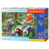 CASTORLAND Puzzle Zvieratká v džungli MAXI 40 dielikov CASTORLAND Puzzle Zvieratká v džungli MAXI 40 dielikov