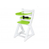 Hajdalánek Rastúca stolička ALMA buk - standard boky: biela, stred: zelená, varianta: s pultíkom ELA Hajdalánek Rastúca stolička ALMA buk - standard boky: biela, stred: zelená, varianta: s pultíkom ELA