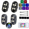 Bezdrôtová LED Stroboskopická Lampa, Silná, 8 farieb, USB 4 kusy Bezdrôtová LED Stroboskopická Lampa, Silná, 8 farieb, USB 4 kusy
