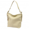 Gregorio 1714 béžová dámska kožená kabelka 36 x 30 x 13 cm Gregorio 1714 béžová dámska kožená kabelka 36 x 30 x 13 cm