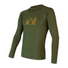 Pánske tričko dl.rukáv SENSOR MERINO DF CAMP safari green XXL Pánske tričko dl.rukáv SENSOR MERINO DF CAMP safari green XXL
