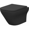 Cersanit Larga wc misa s pomaly sa sklápajúcim sedadlom závesné bez oplachovacieho kruhu antracitová matná S701-611 Cersanit Larga wc misa s pomaly sa sklápajúcim sedadlom závesné bez oplachovacieho kruhu antracitová matná S701-611