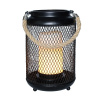 Solight kovový lampáš so sviečkou LED, teplá biela, 3xAA, čierny, 20cm Solight kovový lampáš so sviečkou LED, teplá biela, 3xAA, čierny, 20cm