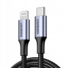 Kábel Ugreen USB typ C - Apple Lightning 1,5 m čierny Kábel Ugreen USB typ C - Apple Lightning 1,5 m čierny